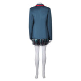 Beetlejuice 2 Astrid Deetz Blue Green School Uniform Set Outfits Halloween Cosplay Costume